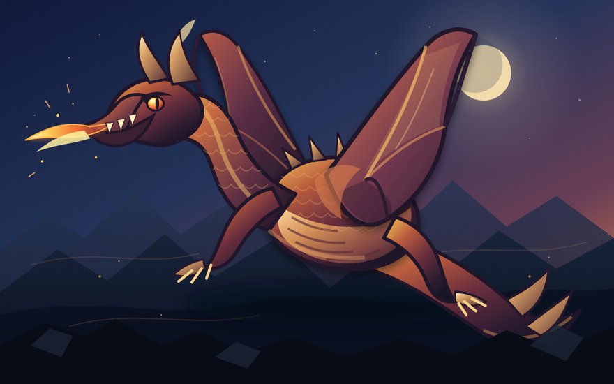 The dragon drawn by Kimi K3.1 Pro