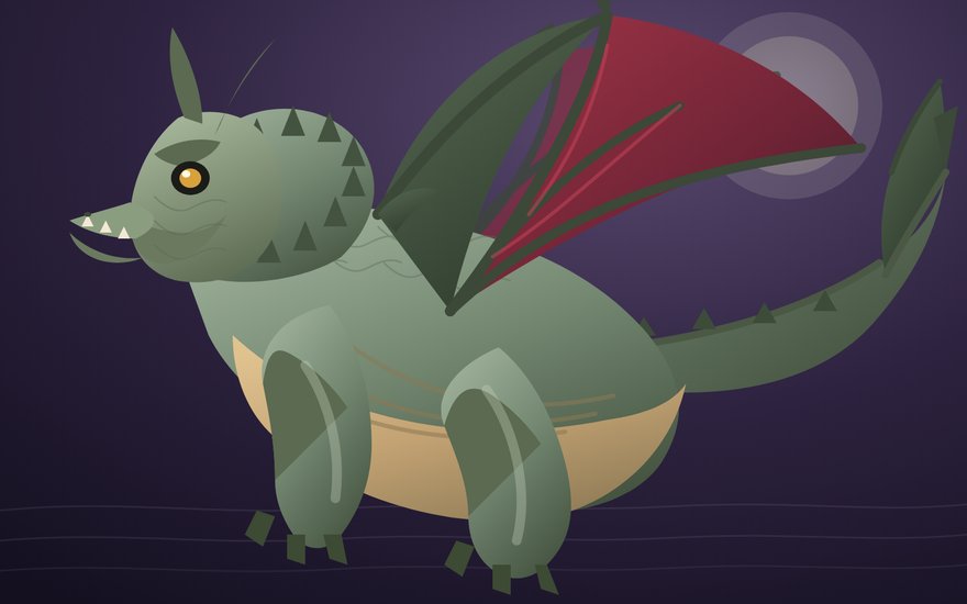 The dragon drawn by Xiaomi MiMo V2.6 Pro