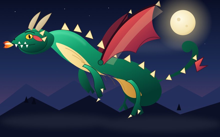 The dragon drawn by Meta Muse Wonder