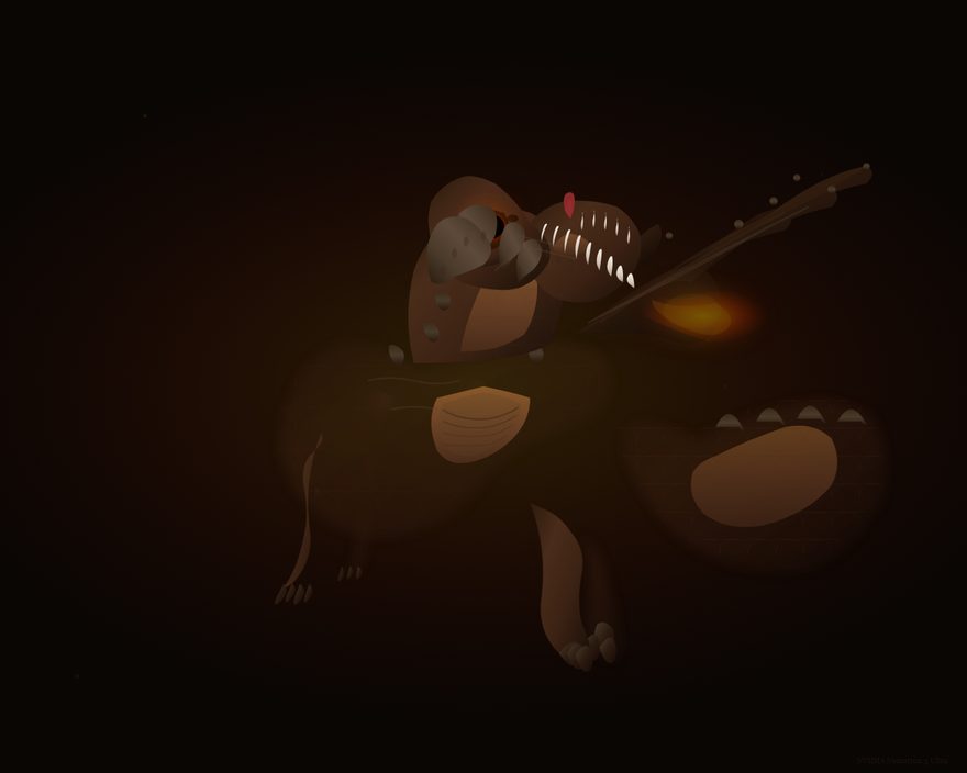 Dragon by Nemotron 3 Ultra, through the API