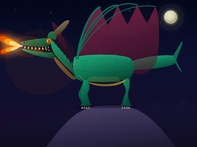 Dragon by Opus 4.6, run A