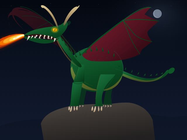 Dragon by Opus 4.6, run B
