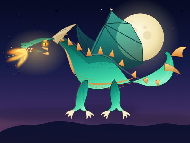 Dragon by Opus 4.8, run A