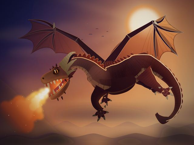 Dragon by Opus 5, run B