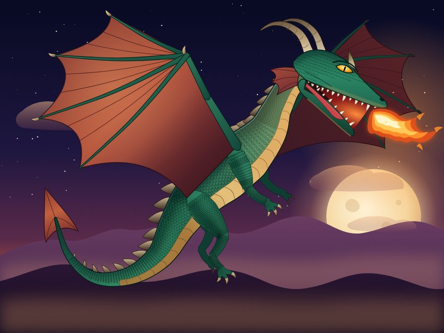 Dragon by subagent 5 of Fable 5.1